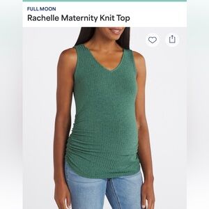 Full Moon Green Knit Maternity Tank Top
